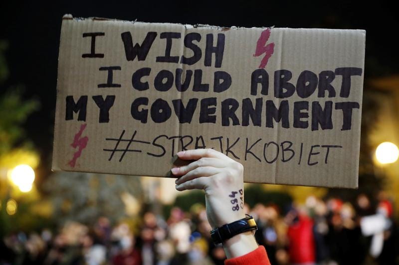 Abortion rights protests block city streets across Poland | ExBulletin