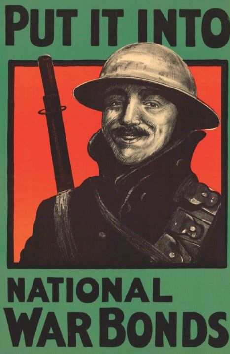 WW1 British War Bond Advertisment, Circa 1918