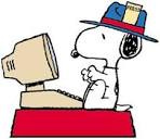 Image result for snoopy journalist