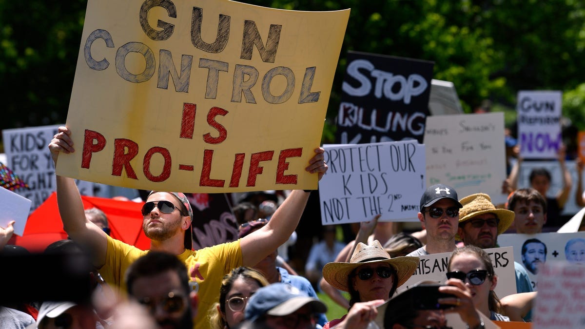 Protests across country demand stronger gun control after shootings