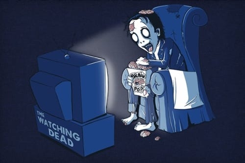 The Watching Dead Zombie T-Shirt - ZombieGift.com