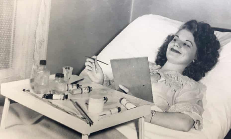 Virginia Andrews in hospital when a young woman.