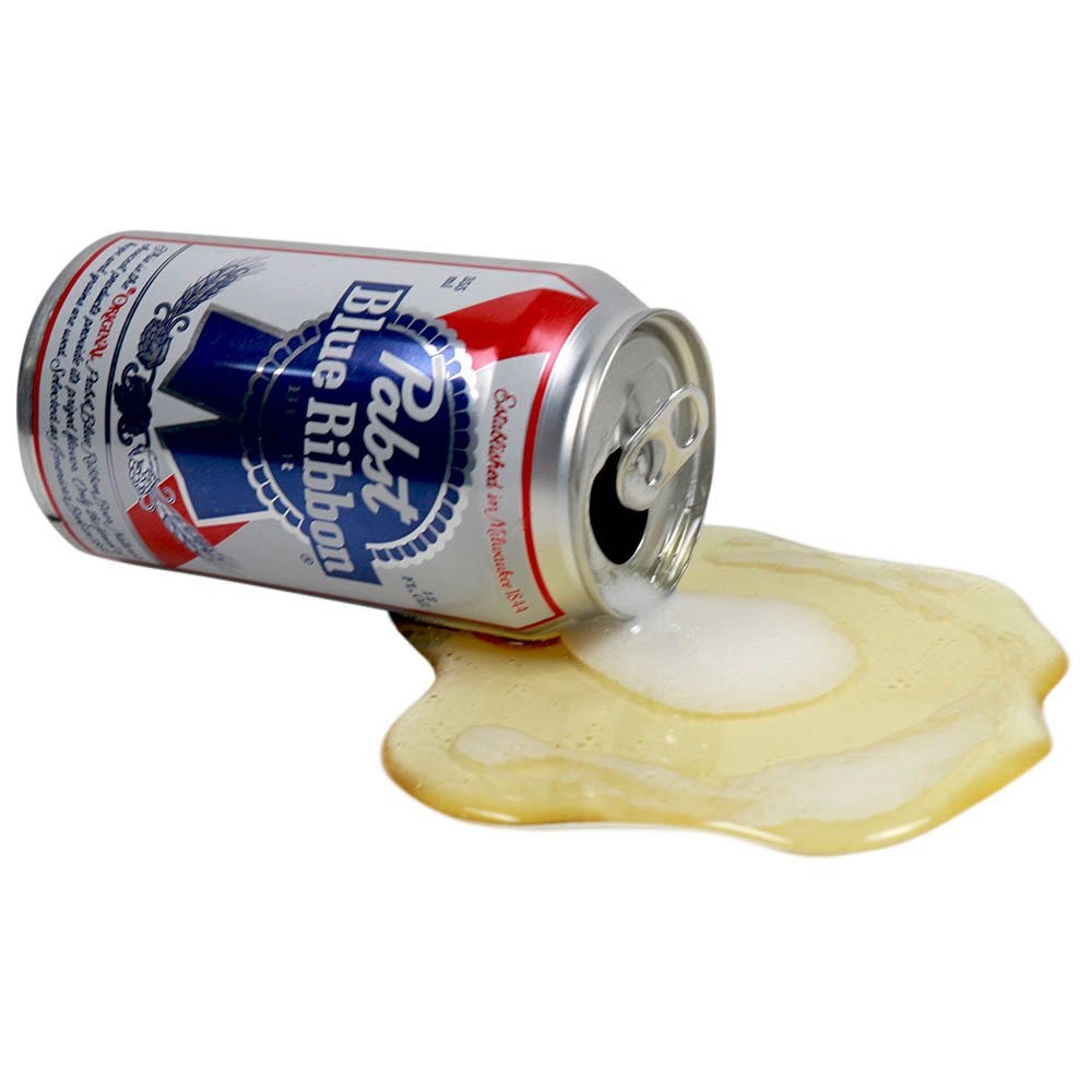 Spilled Beer Can