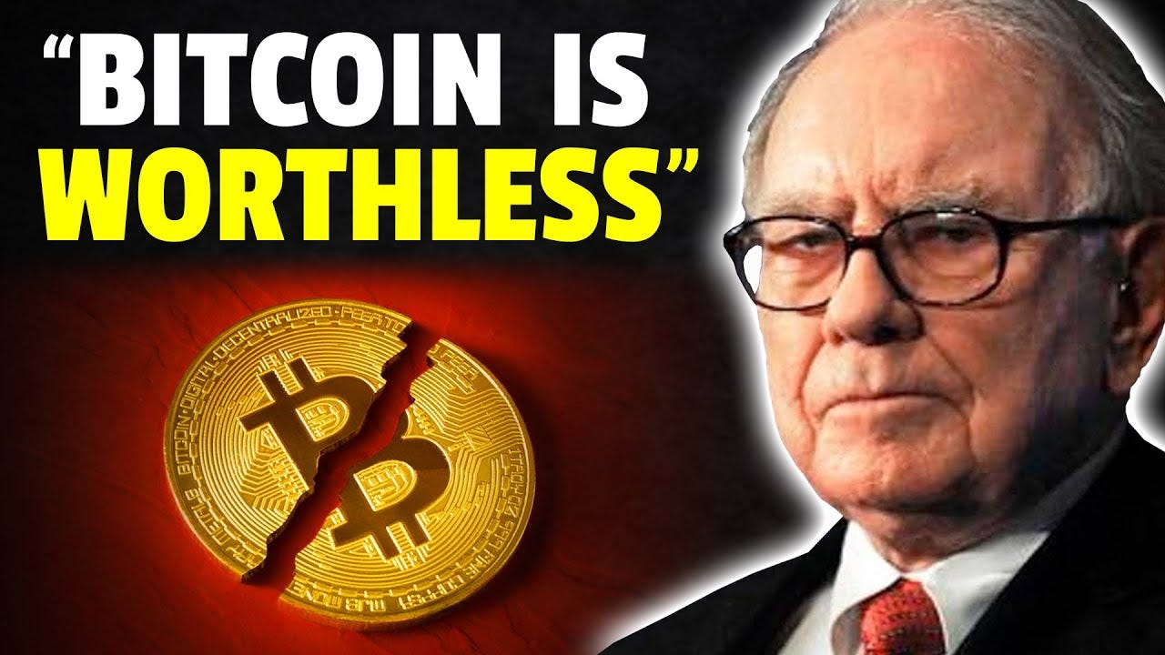 Warren Buffett: Why You Should NEVER Invest In Bitcoin (UNBELIEVABLE) -  YouTube