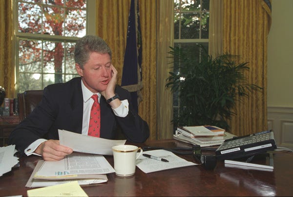 Photograph of President William Jefferson Clinton on Speakerphone in the  Oval Office of the White House in Washington, D.C. - U.S. National Archives  &amp; DVIDS Public Domain Search