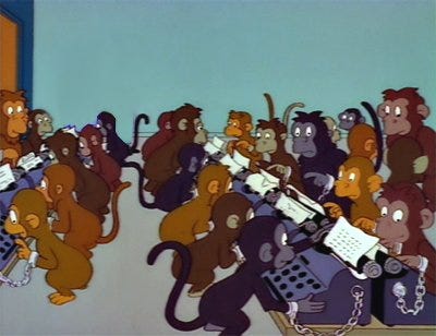 IsThisSatire 💙 NHS on Twitter: "An infinite number of monkeys typing for  an infinite time will not produce a curse strong enough......  #CurseTheToryParty @WillBlackWriter https://t.co/62ZigawvQA" / Twitter