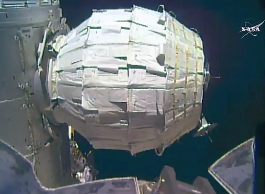 After snags, BEAM space module expands to full volume - GeekWire