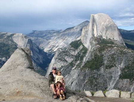 Joel & girls w/halfdome