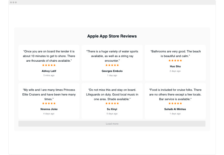 Embed Apple Reviews on your WordPress website (easy and fast)