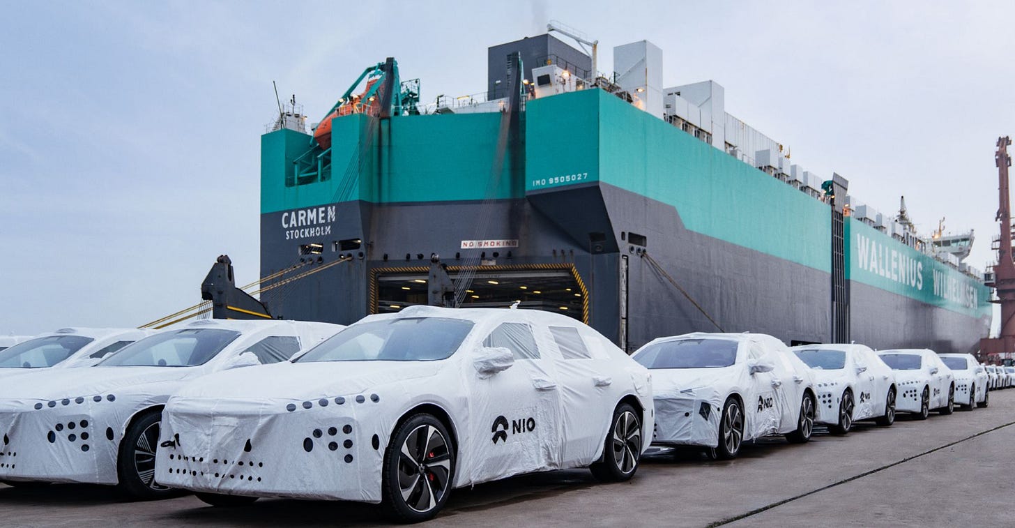 NIO ET7 Sets Sail for Europe