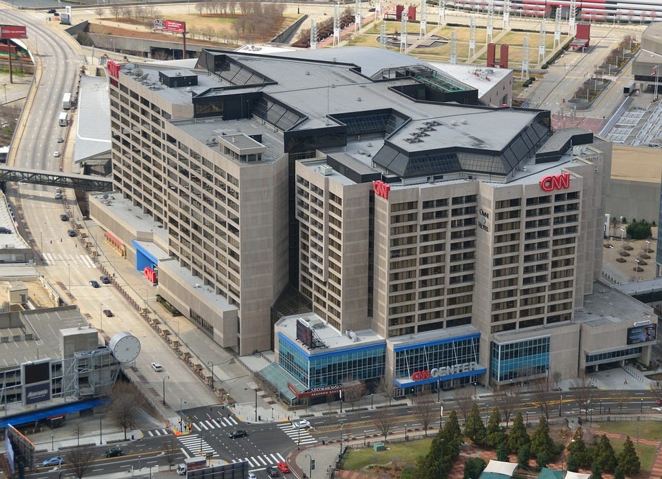 Cnn Building, News, Aerial View, Cityscape, Landscape
