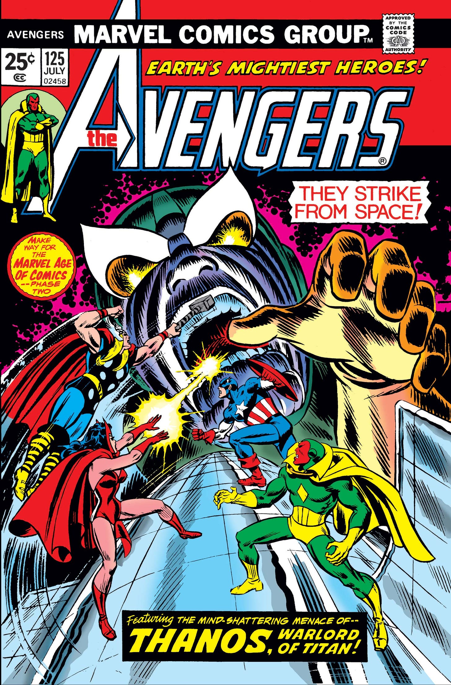 Avengers Vol 1 125 - Marvel Comics Database