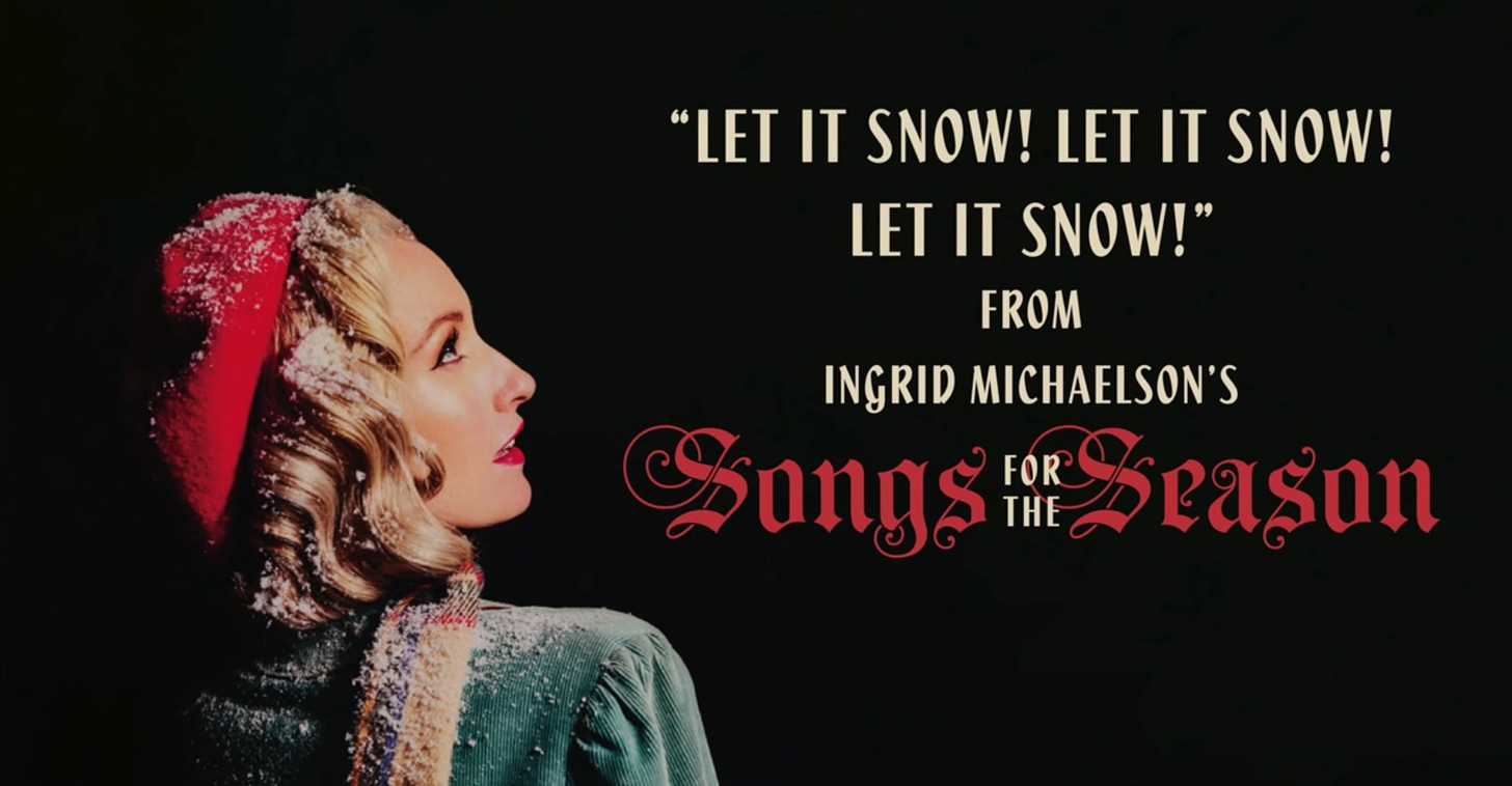 A title image for "Let it Snow"
