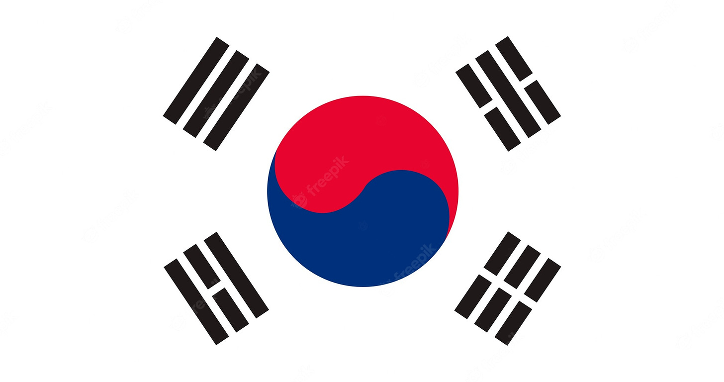 South korea flag Vectors & Illustrations for Free Download | Freepik