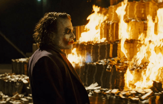 Joker burns cash Warner Bros - NS Banking