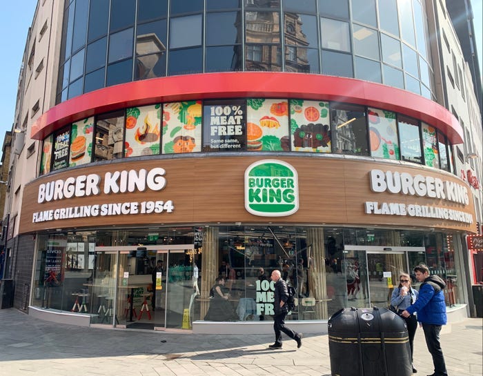 Burger King Turned Its Flagship London Restaurant Meat-Free: Photos