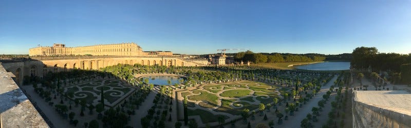 Garden grounds of Chateau de Versailles, France
