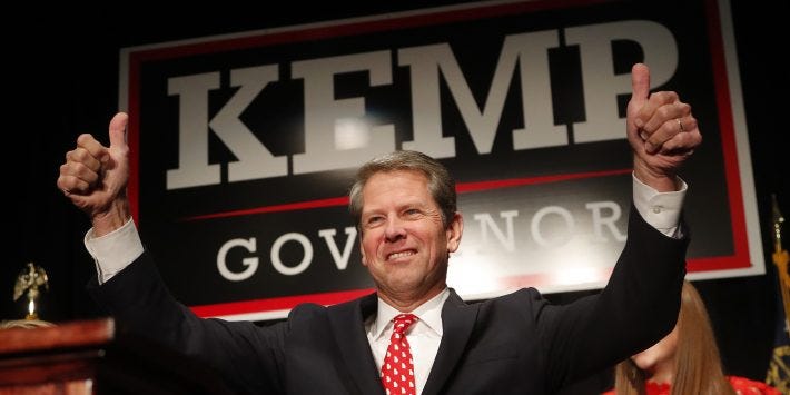 Georgia governor-elect Brian Kemp said his administration would be seen as "incredibly competent, obviously diverse and clearly committed to doing the right thing."