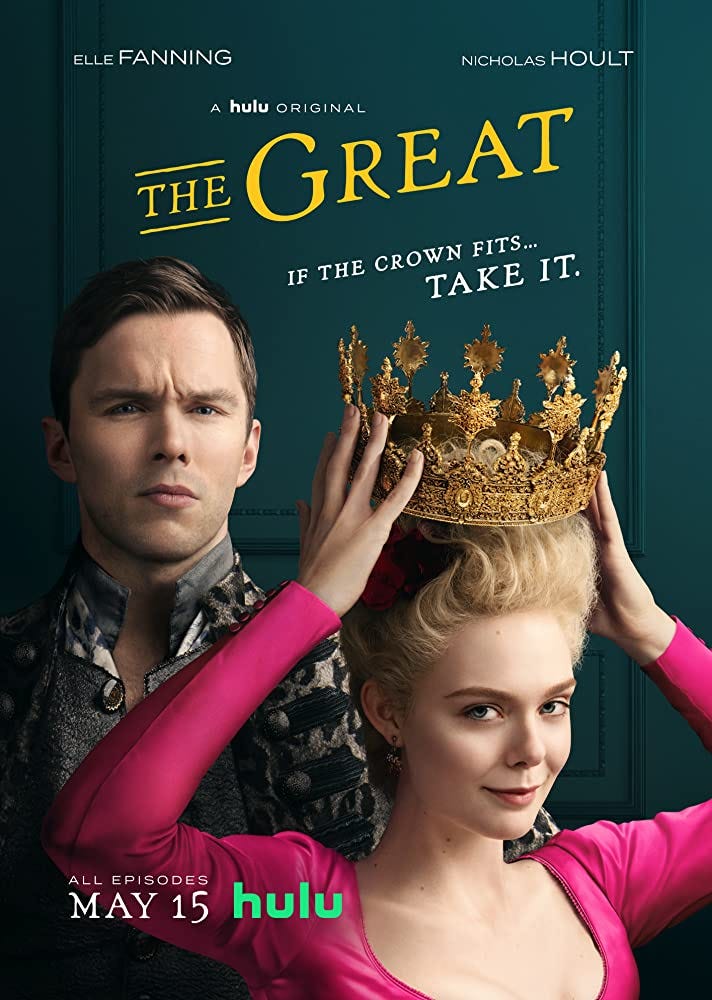 Nicholas Hoult and Elle Fanning in The Great (2020)
