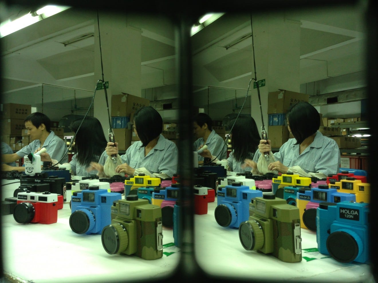 The now-closed Holga factory in Guangdong Province, China.