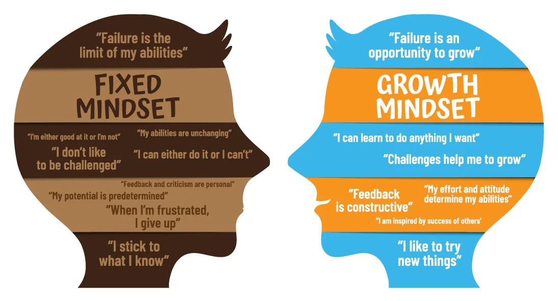 The Growth Mindset VS The Fixed Mindset - Social Emotional Learning (SEL)  Tools