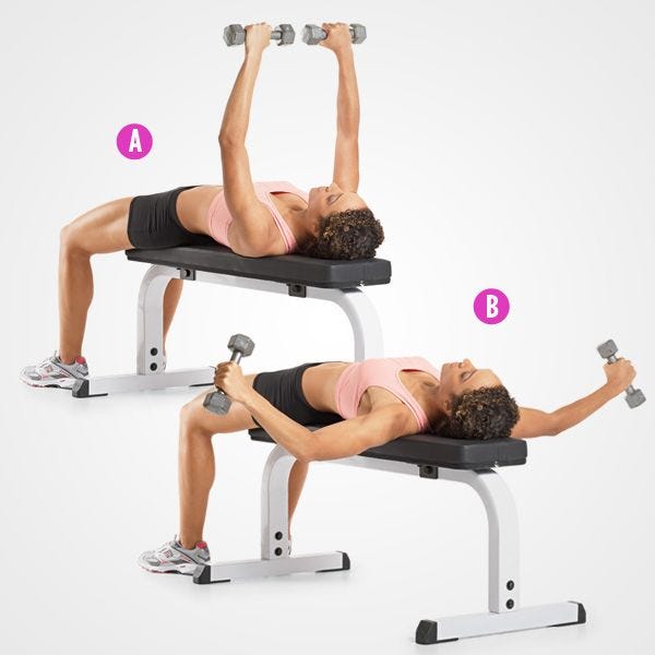 Dumbbell Fly for shoulder mobility 