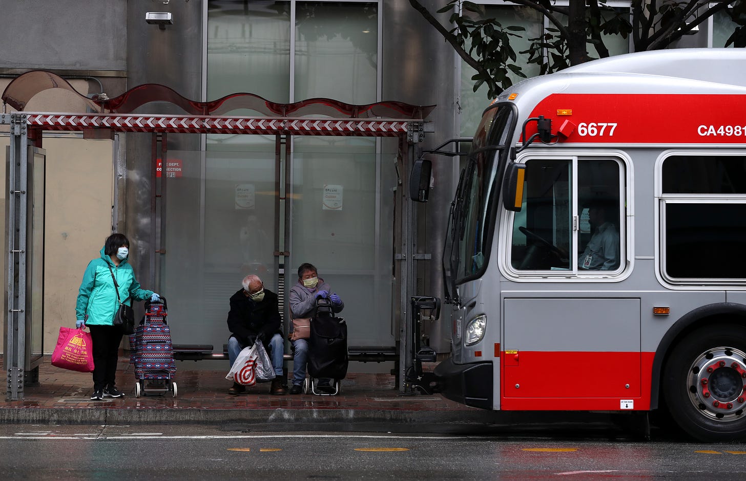 A Muni bus in San Francisco