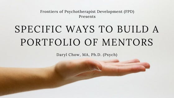 Specific Ways to Build a Portfolio of Mentors