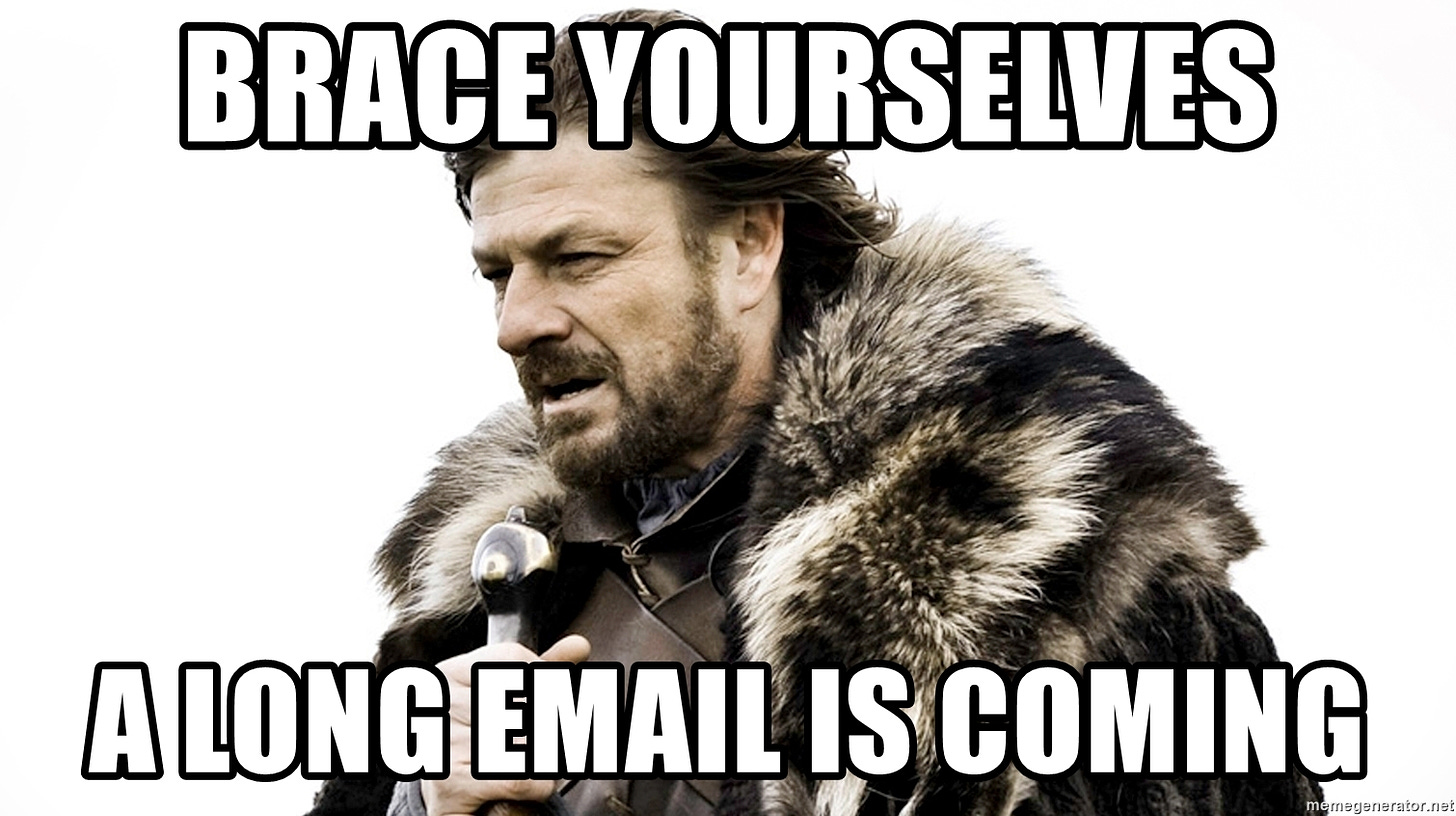brace yourselves a long email is coming - Brace yourself | Meme Generator