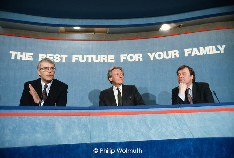 Prime Minister John Major, Michael Heseltine and Kenneth Clarke | Philip  Wolmuth Photo Library