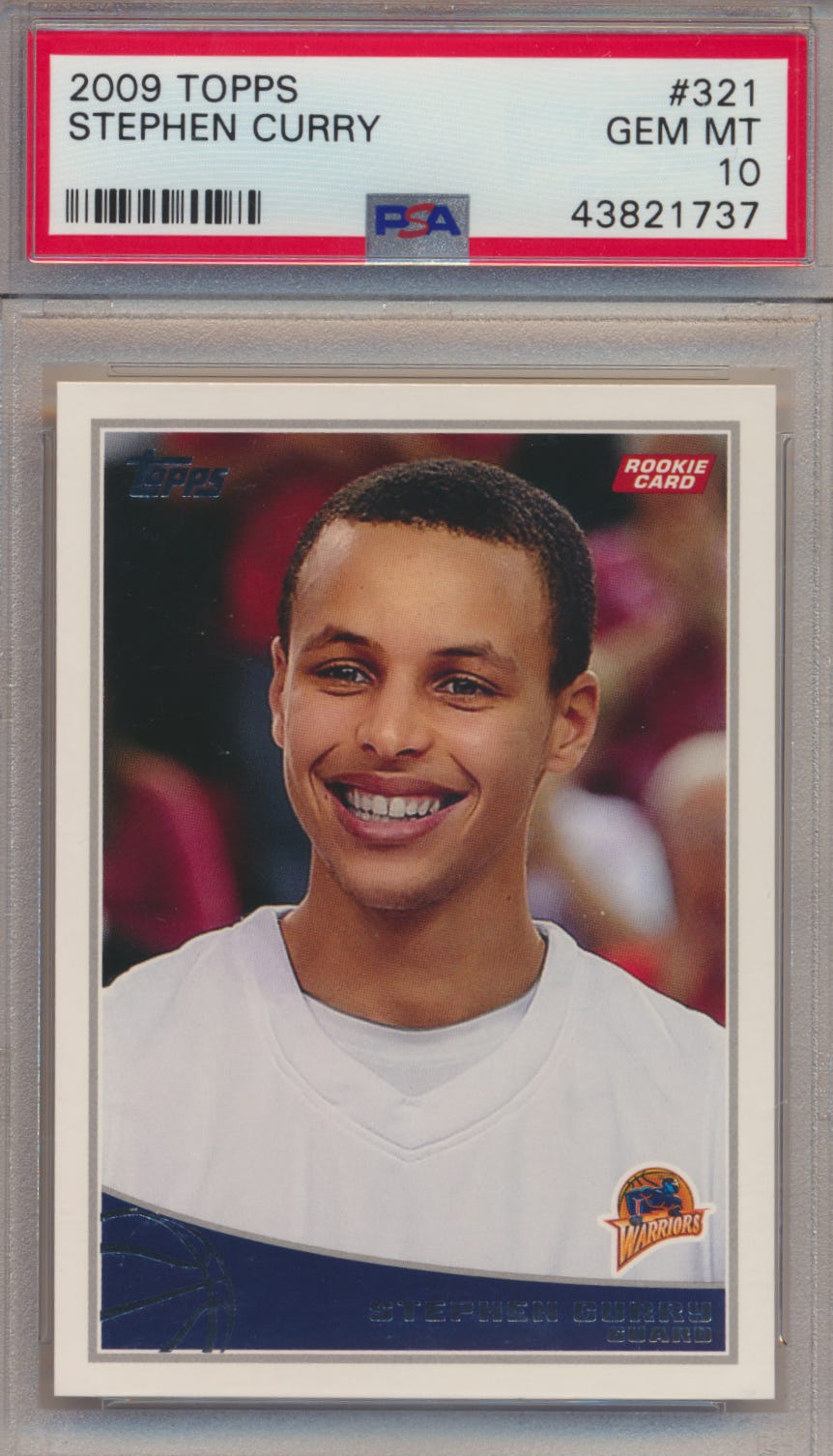 Image 1 - STEPHEN-CURRY-2009-10-TOPPS-ROOKIE-WARRIORS-321-PSA-10