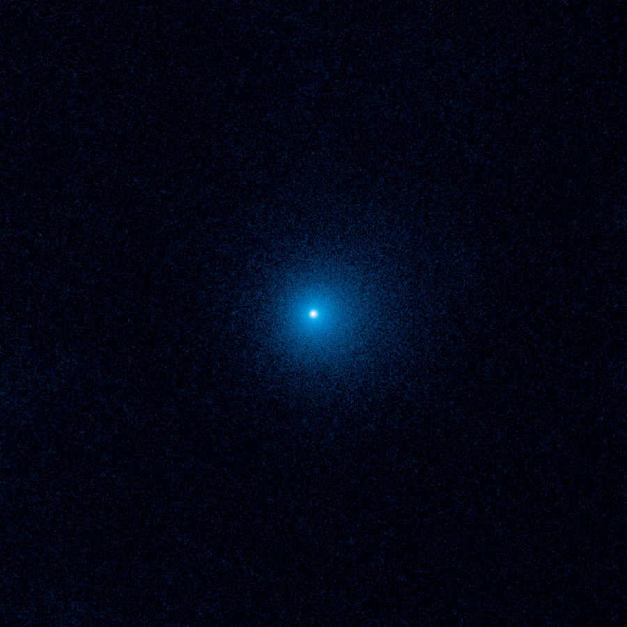 In May 2017, astronomers using the Panoramic Survey Telescope and Rapid Response System (Pan-STARRS) in Hawaii first spotted the comet known as C/2017 K2 PANSTARRS at a whopping 1.5 billion miles away between the orbits of Saturn and Uranus. The Hubble Space Telescope was enlisted to take close-up views of the comet.