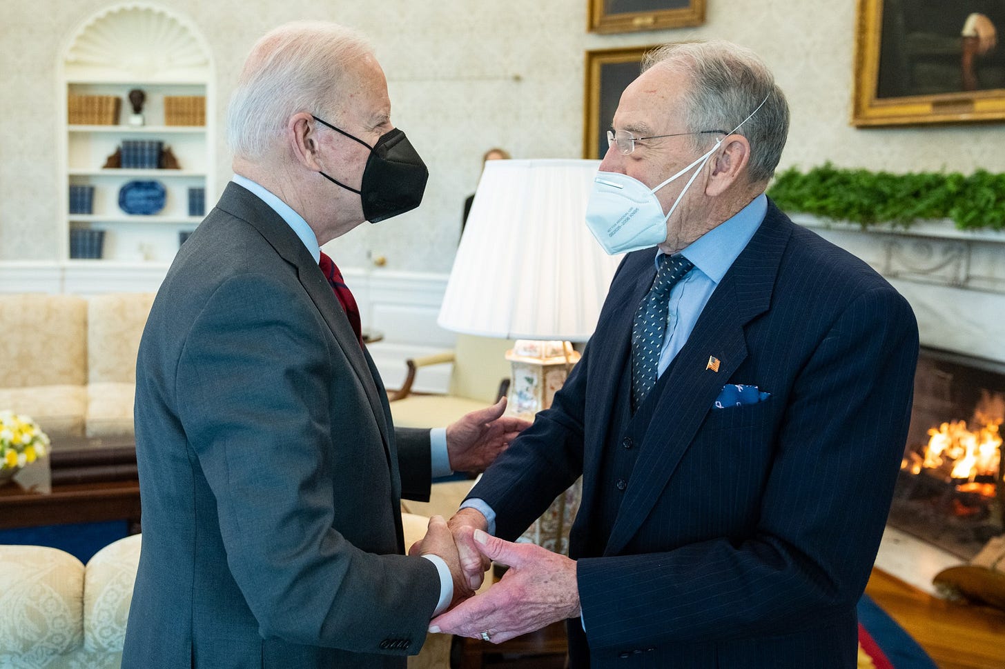 President Joe Biden meets with Senator Chuck Grassley in Oval Office President Joe Biden meets with Senator Chuck Grassley in Oval Office
