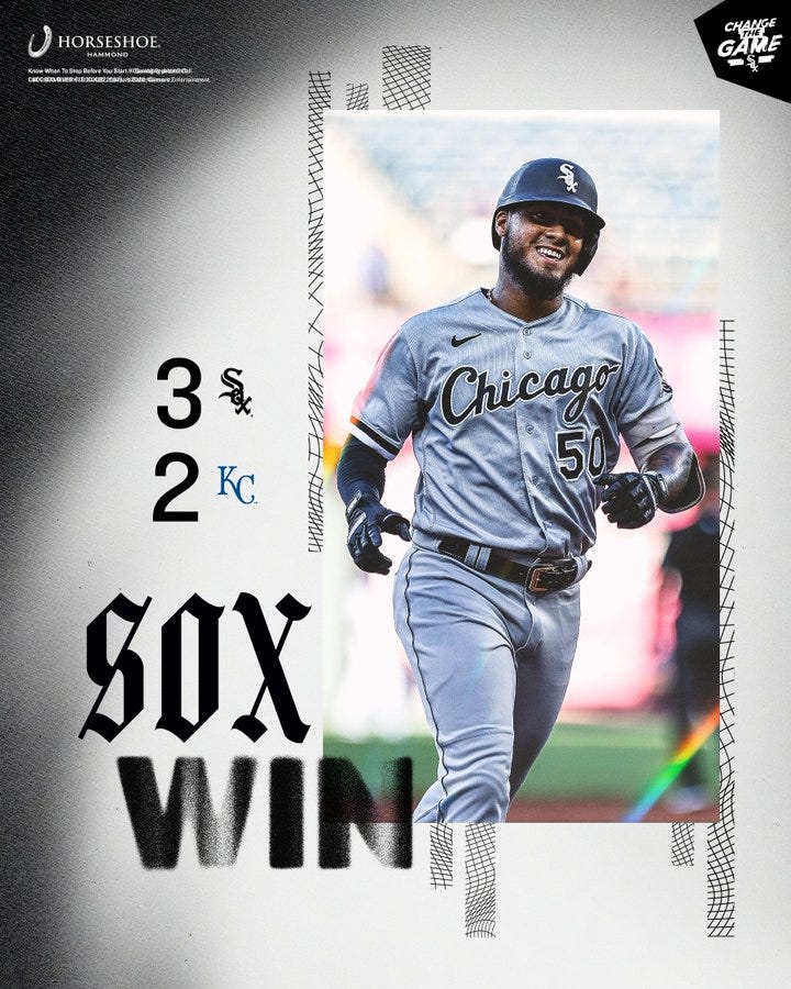 White Sox win graphic
