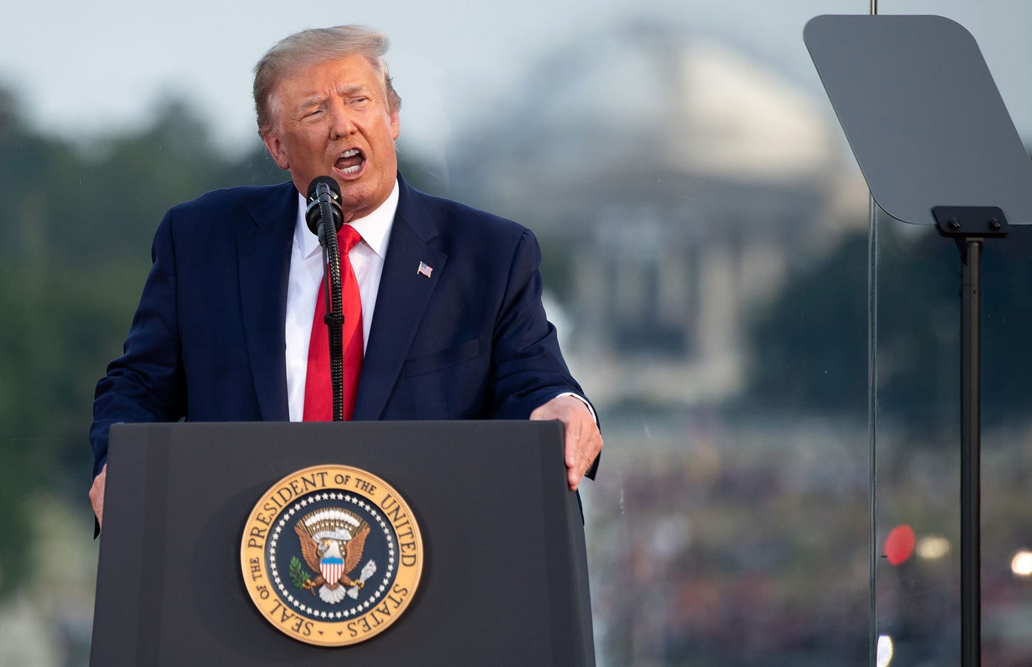 Trump Appears to Threaten CNN Over Network's July 4th Speech Coverage