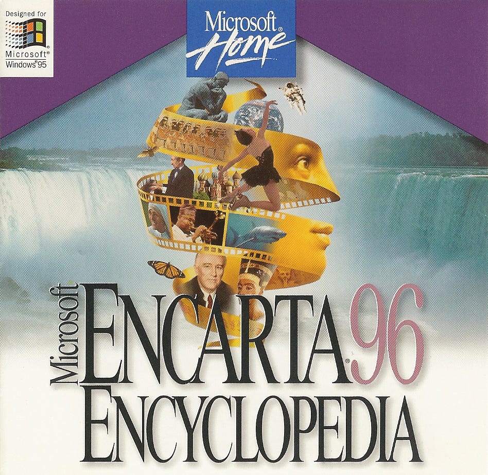 MS Home - Microsoft Encarta 96 | internet-tokens