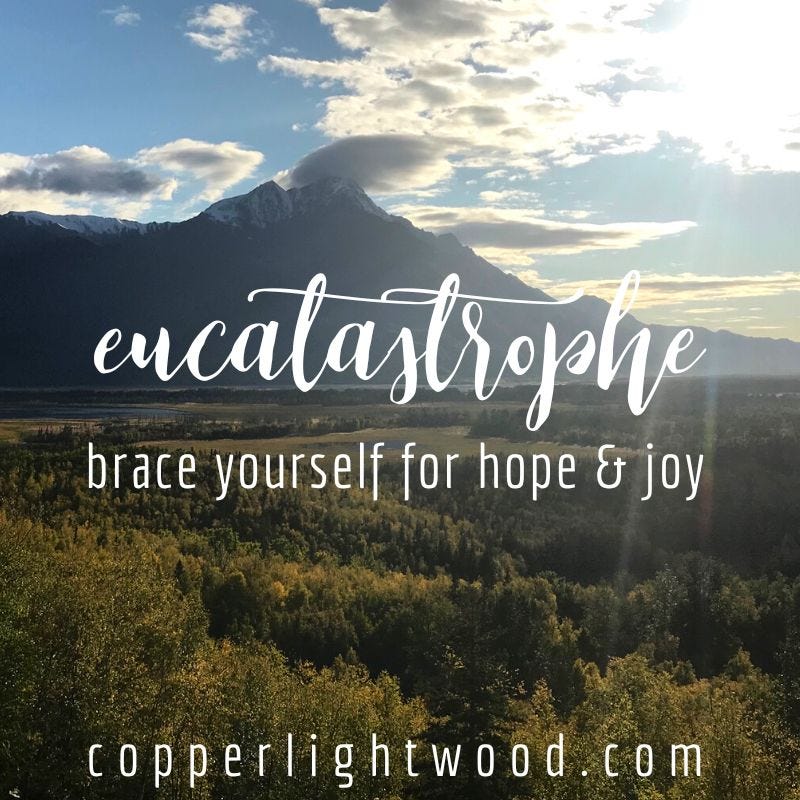 eucatastrophe: brace yourself for hope and joy