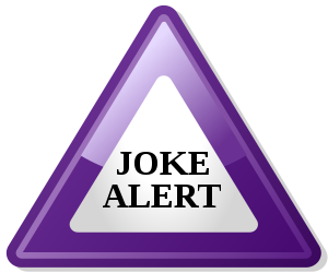 Notifies people of a joke. (SVG version)