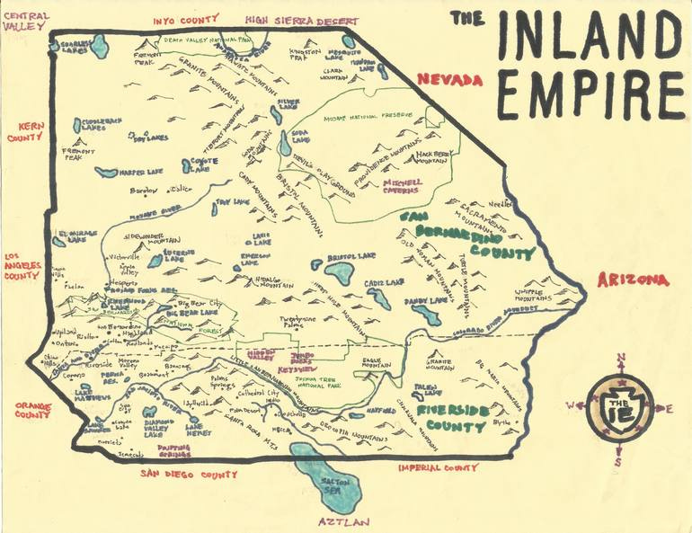 The Inland Empire Drawing by Eric Brightwell | Saatchi Art