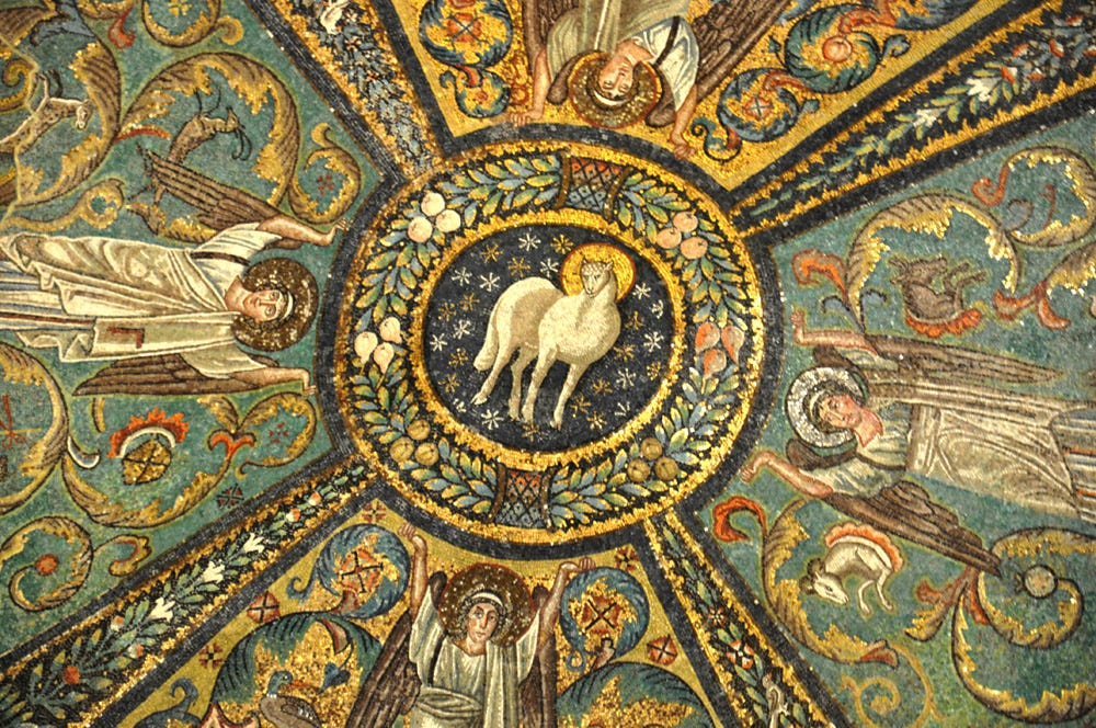 Lamb of God: Dome Mosaic at San Vitale, Ravenna