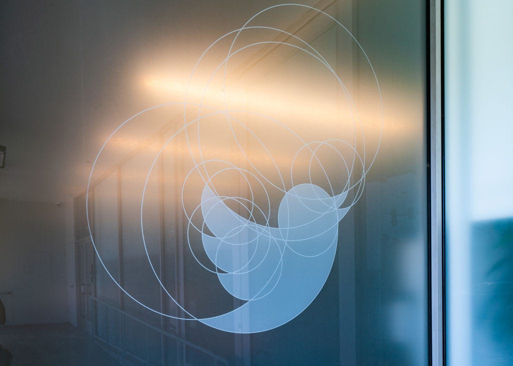 Photo of the Twitter logo at its offices in Santa Monica.  AaronP/Bauer-Griffin - Getty Images