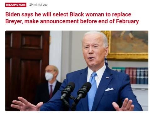 Biden says he will select Black woman to replace Breyer, make announcement before end of February