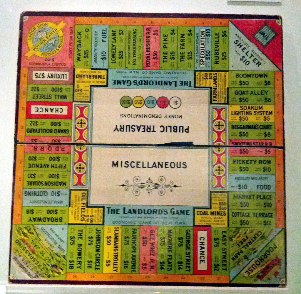 Landlord's Game (Monopoly precursor), Strong National Museum of Play, Rochester, New York, USA