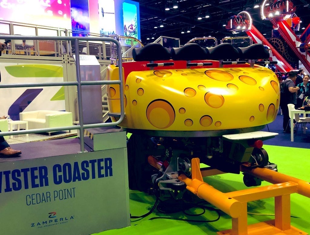 Wild Mouse coaster car at IAAPA Expo