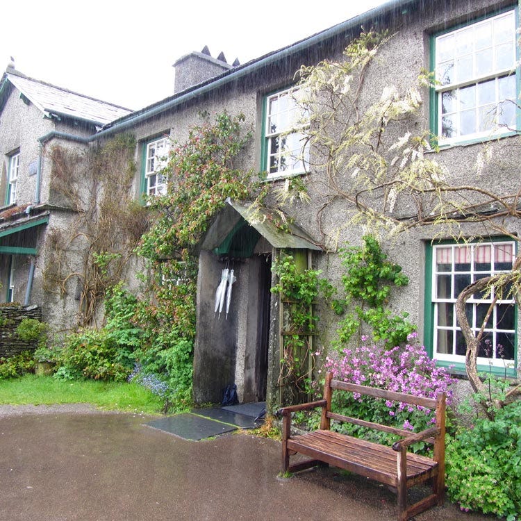 The Beatrix Potter house is for rent.