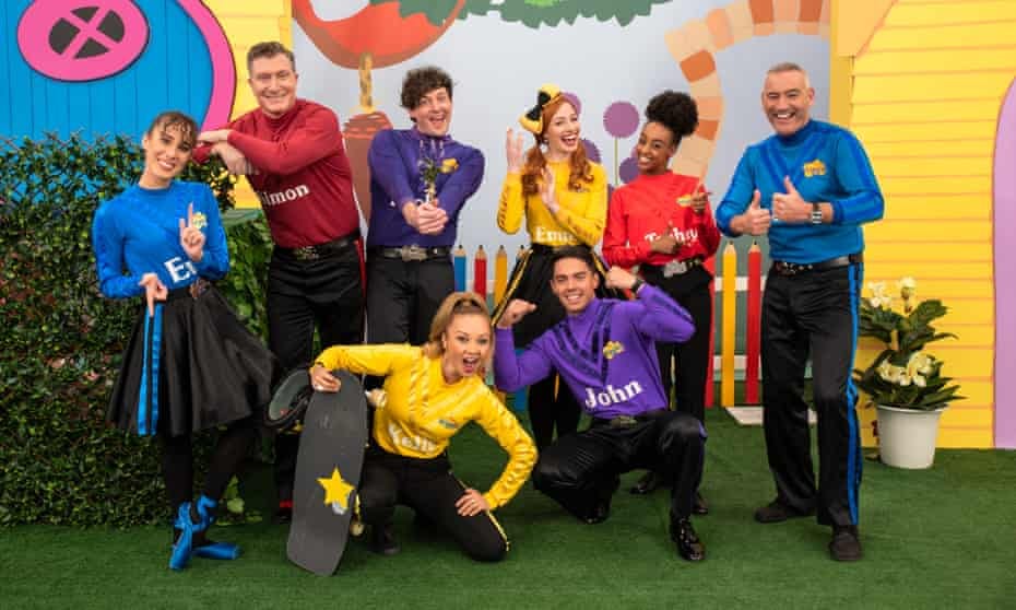 Full cast of the Wiggles Fruit Salad TV