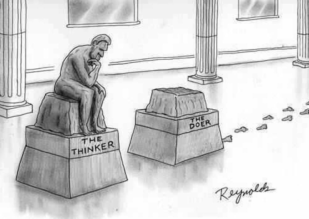 The thinker and the doer - Imgur | Thinker, Humor, Funny pictures