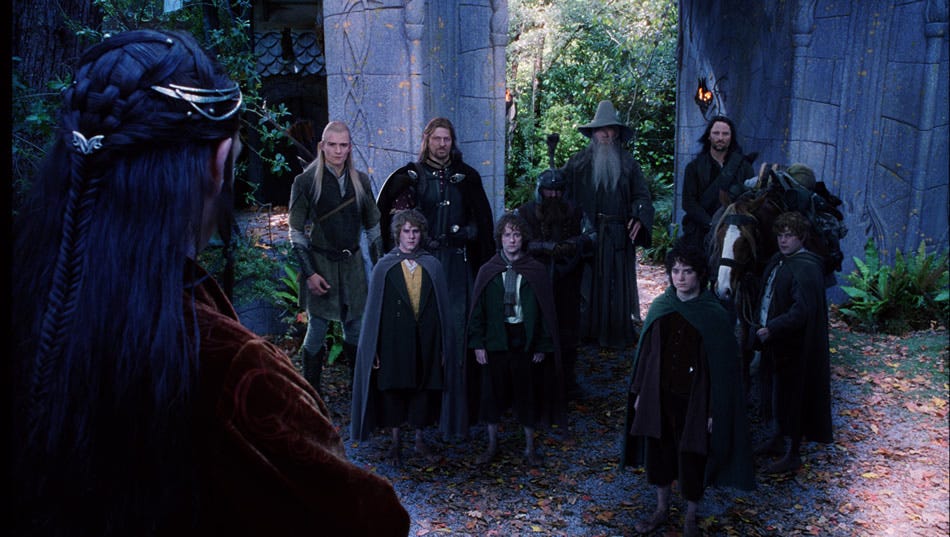 Fellowship Leaving Rivendell