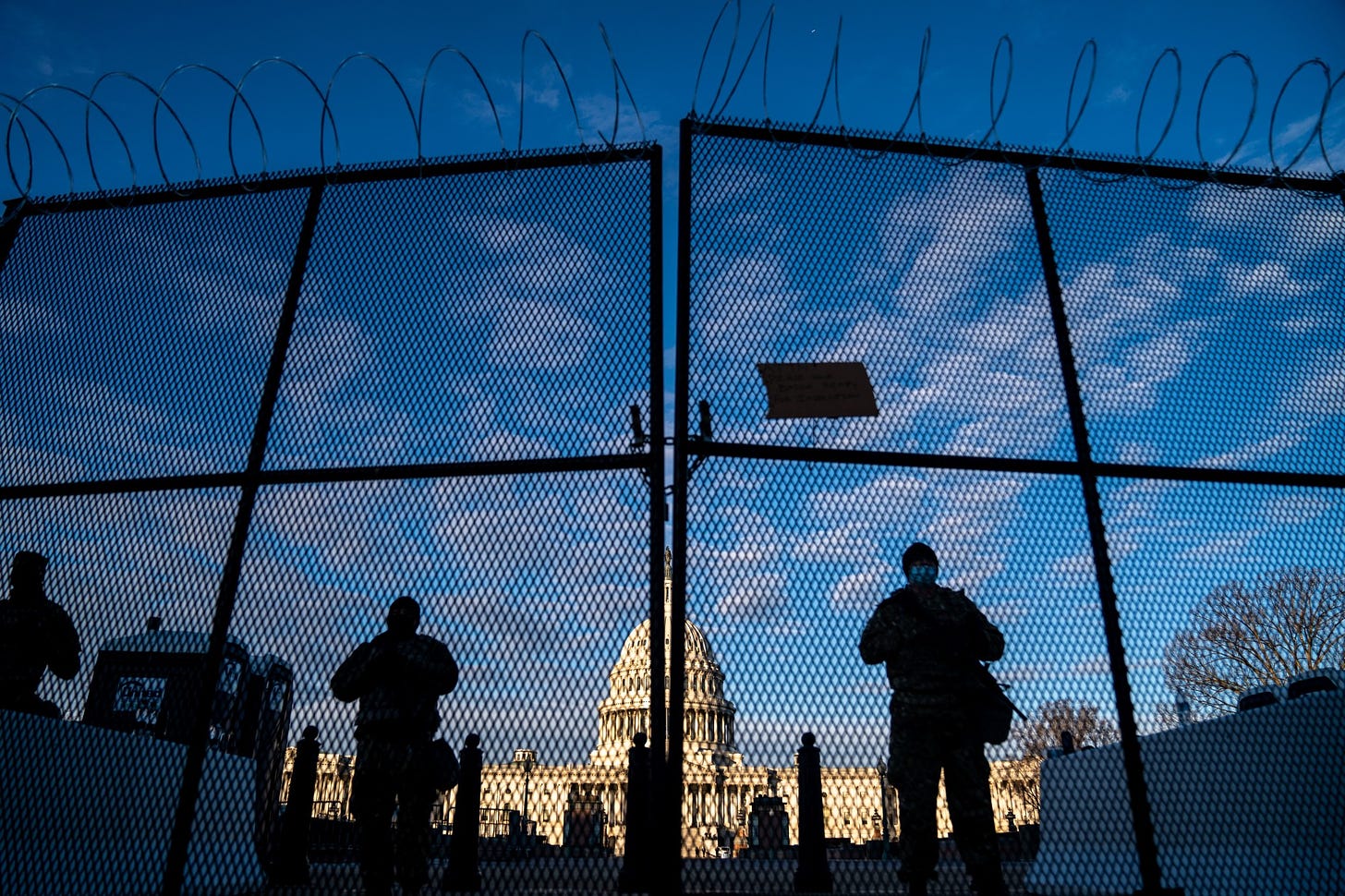 Photos: Security added at U.S., state capitols ahead of protests - Los  Angeles Times