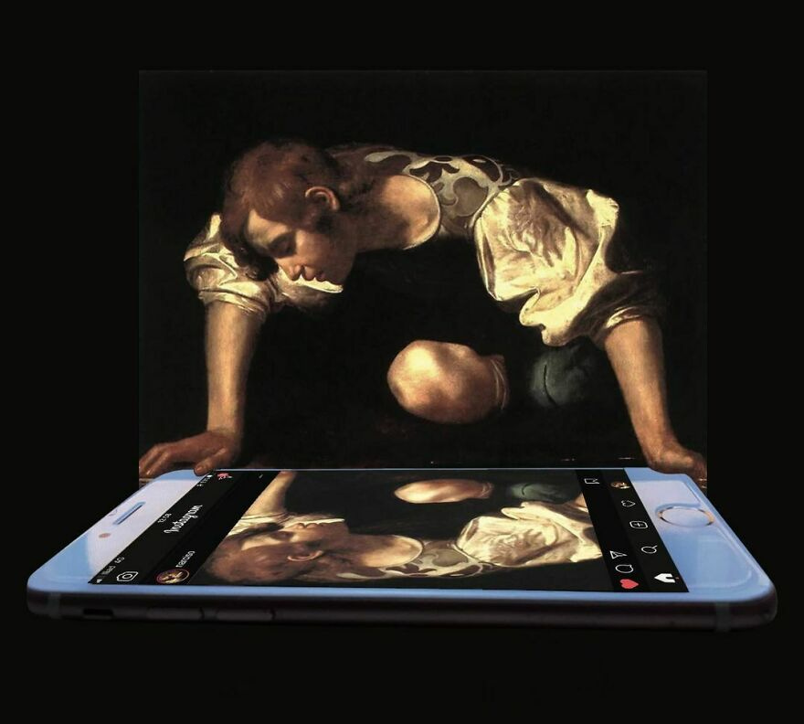 Digital Artist Reimagines Famous Paintings In Today's Context Of Technology  And Social Media » Design You Trust